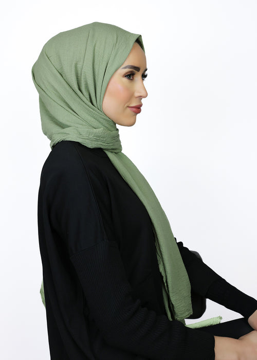 Cotton sjaal groen